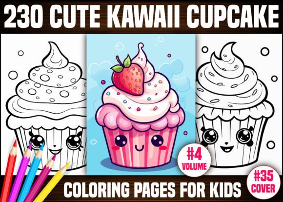 Download 230 Cute Kawaii Cupcake Coloring Pages - Cute Collection