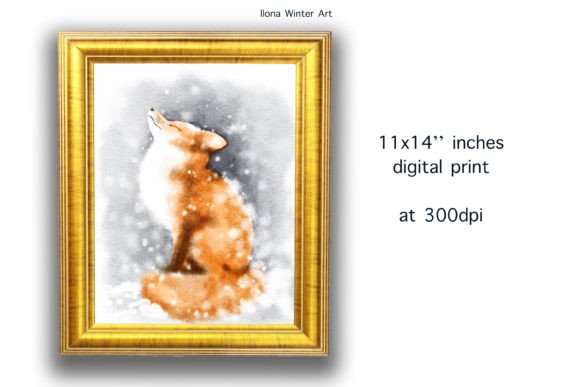 Download Watercolor Cute Fox Printable Wall Art - Cute Collection