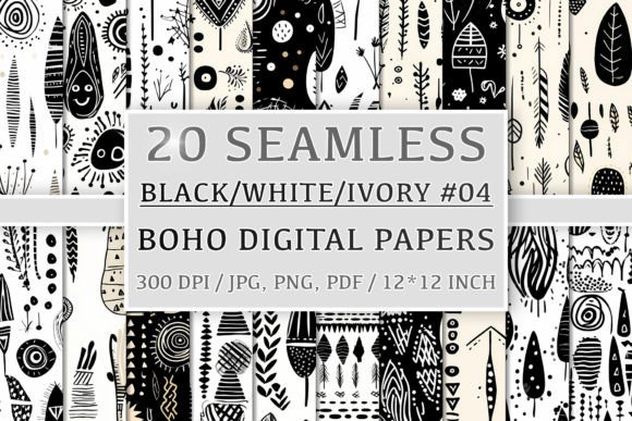Download Black White Ivory Boho Set 4 - Black white ivory boho Collection